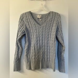 St. John's Bay Taupe Cable Knit Sweater